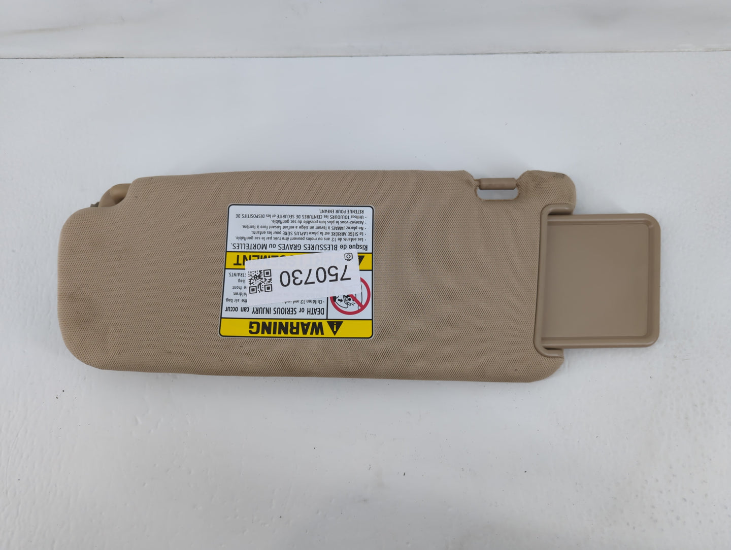 2010-2012 Hyundai Santa Fe Sun Visor Shade Replacement Driver Left Mirror Fits Fits 2010 2011 2012 OEM Used Auto Parts - Oem