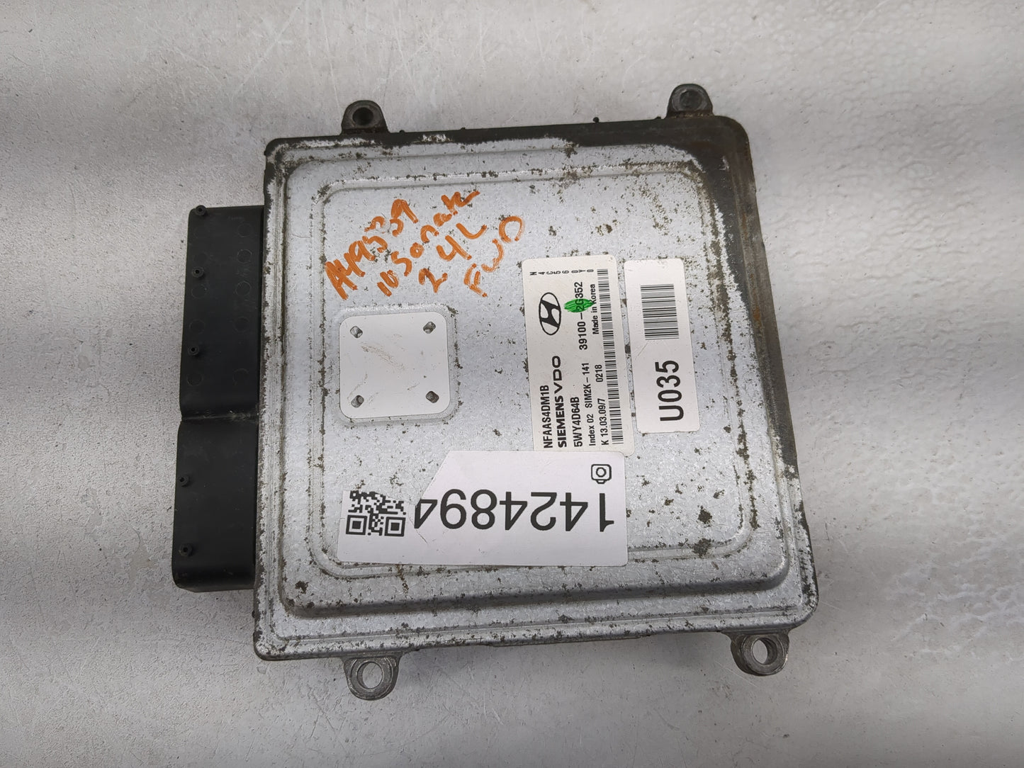 2009-2010 Hyundai Sonata PCM Engine Control Computer ECU ECM PCU OEM P/N:39100-2G352 Fits Fits 2009 2010 OEM Used Auto Parts