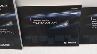 compare product 2010 Hyundai Sonata Owners Manual Book Guide OEM Used Auto Parts