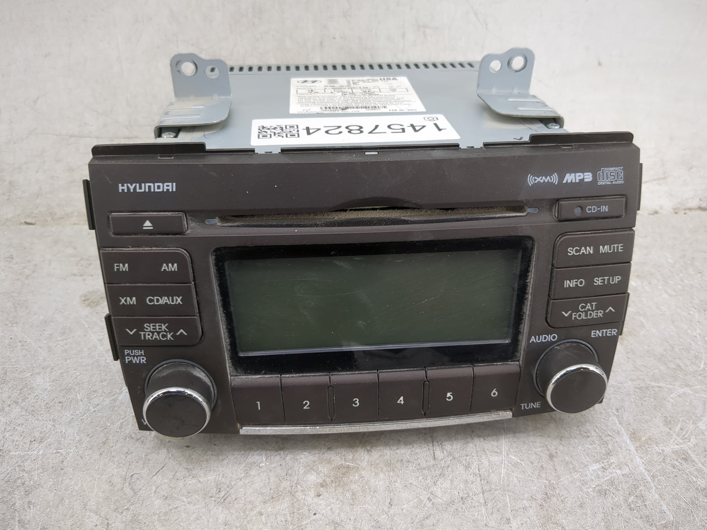 2009-2010 Hyundai Sonata Radio AM FM Cd Player Receiver Replacement P/N:96185-3K100 Fits Fits 2009 2010 OEM Used Auto Parts 