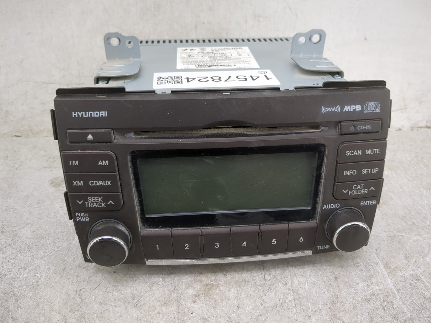 2009-2010 Hyundai Sonata Radio AM FM Cd Player Receiver Replacement P/N:96185-3K100 Fits Fits 2009 2010 OEM Used Auto Parts 