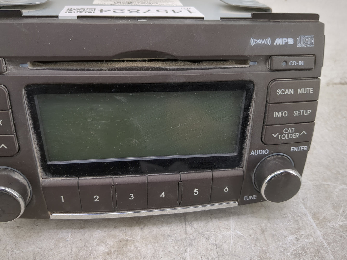 2009-2010 Hyundai Sonata Radio AM FM Cd Player Receiver Replacement P/N:96185-3K100 Fits Fits 2009 2010 OEM Used Auto Parts 