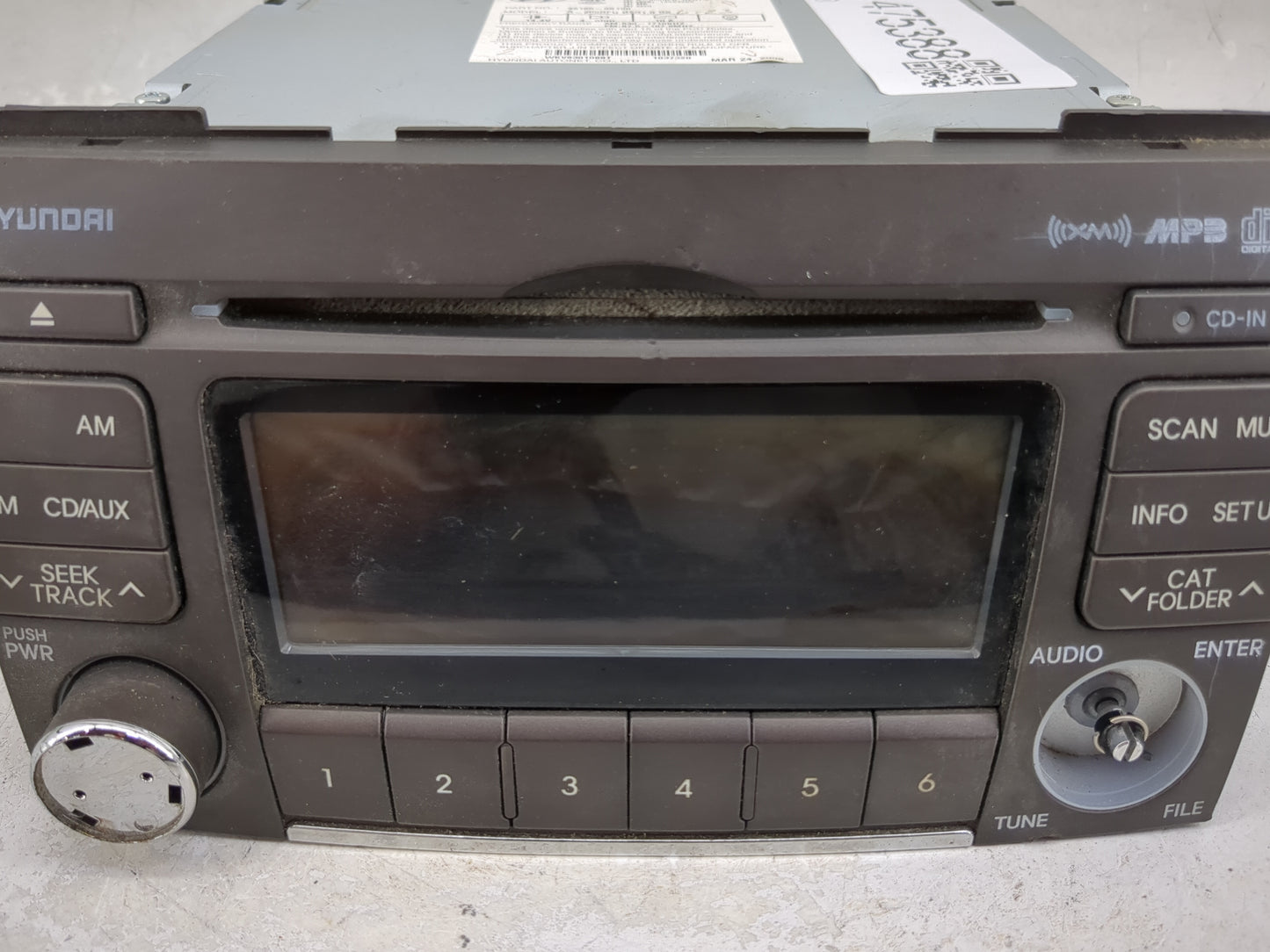 2009-2010 Hyundai Sonata Radio AM FM Cd Player Receiver Replacement P/N:961853K100XX1Z 96185-3K100, A-200NFU Fits Fits 2009 