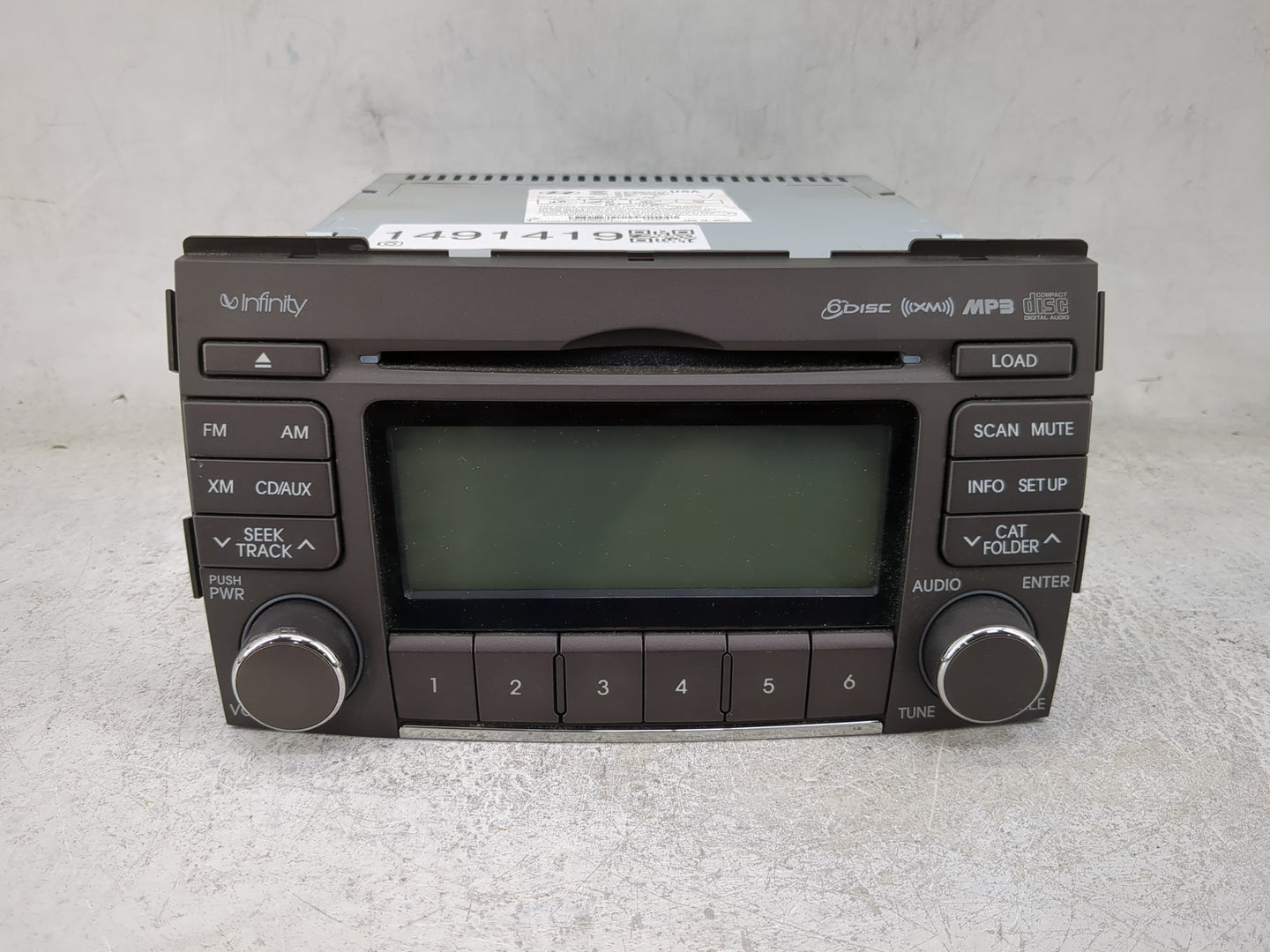2009-2010 Hyundai Sonata Radio AM FM Cd Player Receiver Replacement P/N:961953K151XX1Z 96195-3K151 Fits Fits 2009 2010 OEM U
