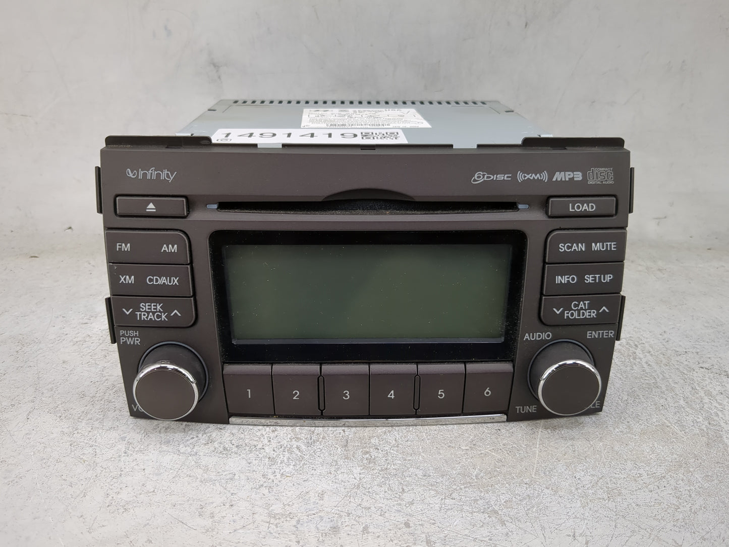 2009-2010 Hyundai Sonata Radio AM FM Cd Player Receiver Replacement P/N:961953K151XX1Z 96195-3K151 Fits Fits 2009 2010 OEM U