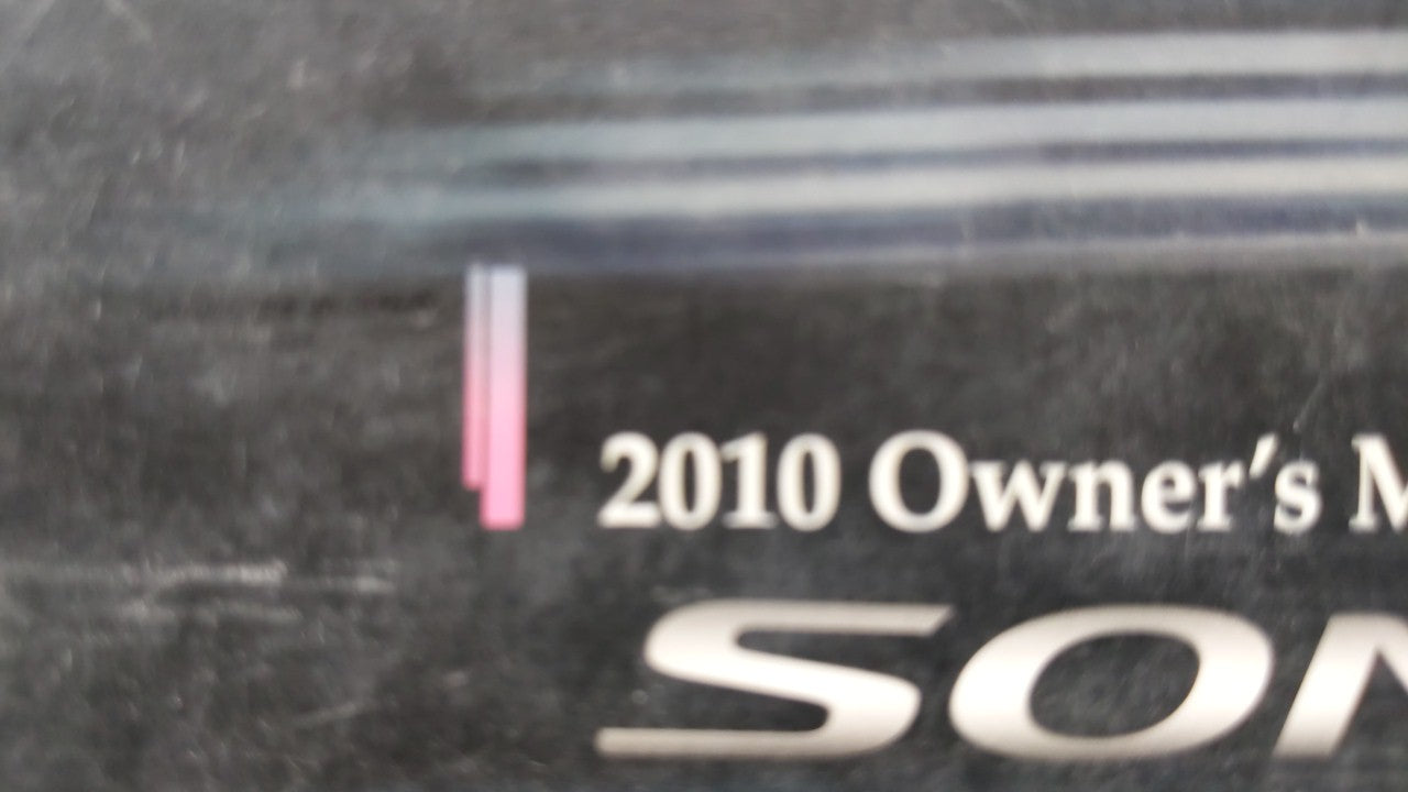 2010 Hyundai Sonata Owners Manual Book Guide OEM Used Auto Parts - Oemusedautoparts1.com