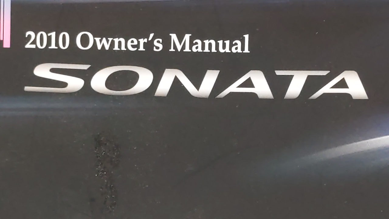 2010 Hyundai Sonata Owners Manual Book Guide OEM Used Auto Parts - Oemusedautoparts1.com