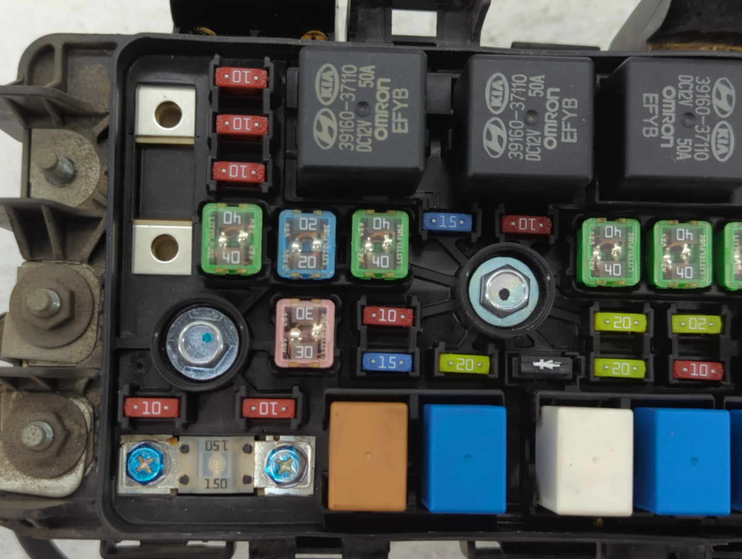 2008-2010 Hyundai Sonata Fusebox Fuse Box Panel Relay Module P/N:91950-3K750 Fits Fits 2008 2009 2010 OEM Used Auto Parts - 