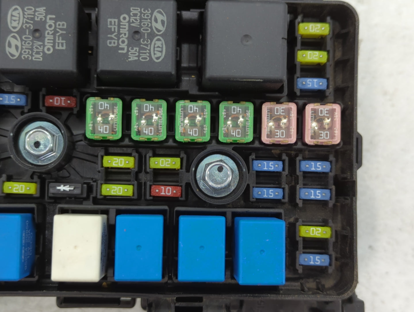 2008-2010 Hyundai Sonata Fusebox Fuse Box Panel Relay Module P/N:91950-3K750 Fits Fits 2008 2009 2010 OEM Used Auto Parts - 