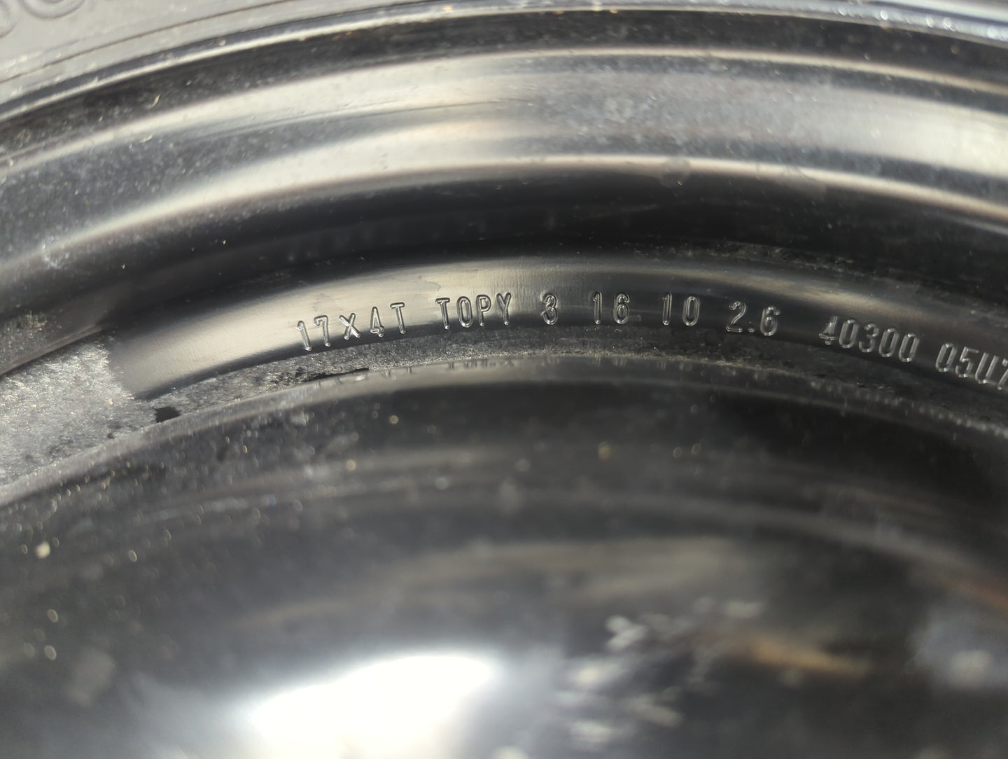 2010-2012 Infiniti Ex35 Spare Donut Tire Wheel Rim Oem - Oemusedautoparts1.com