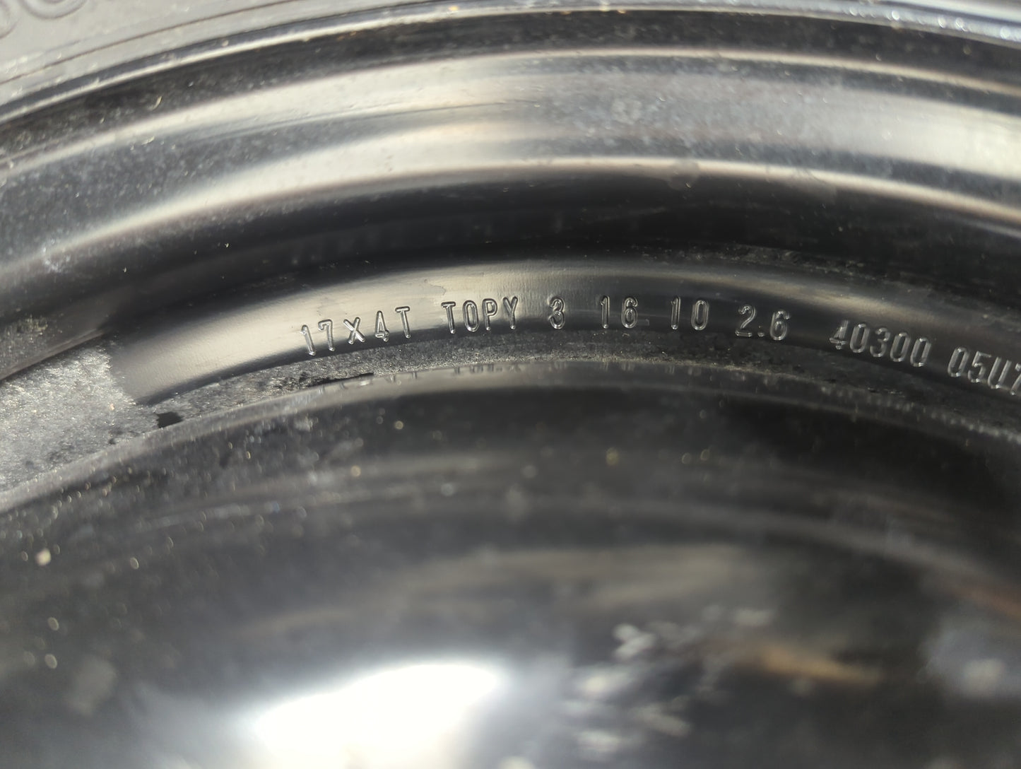 2010-2012 Infiniti Ex35 Spare Donut Tire Wheel Rim Oem - Oemusedautoparts1.com