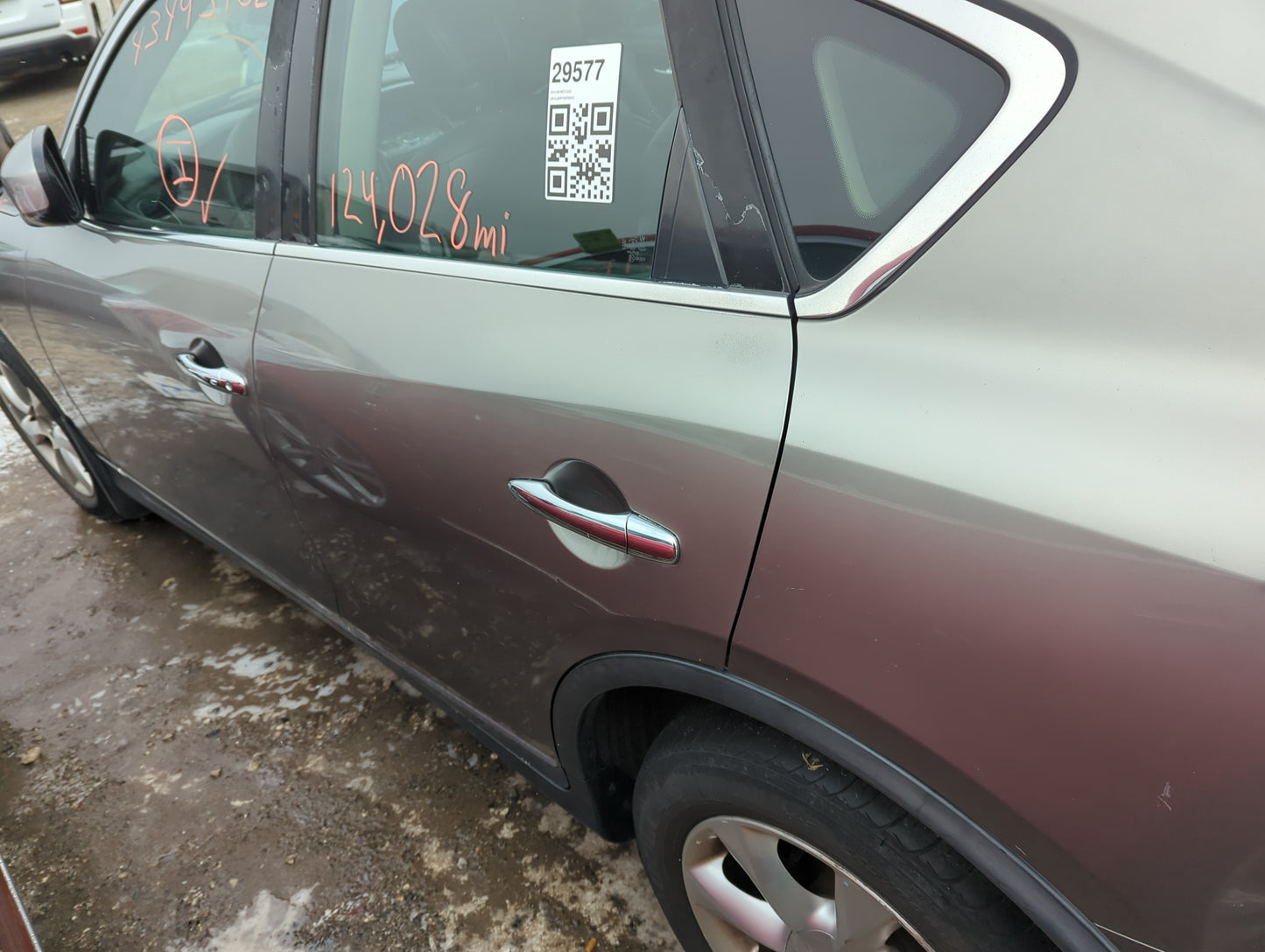2008-2012 Infiniti Ex35 Driver Rear Door Oem - Oemusedautoparts1.com