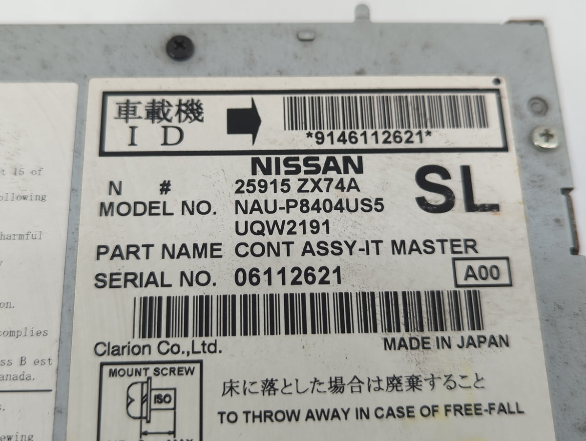 2010-2011 Infiniti Ex35 Am Fm Cd Player Radio Receiver - Oemusedautoparts1.com