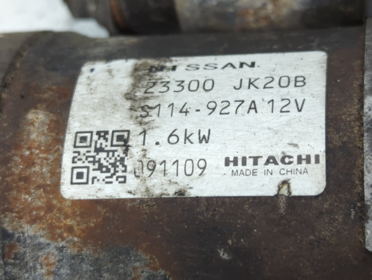 2009-2012 Infiniti Fx35 Car Starter Motor Solenoid OEM P/N:23300 JK20B Fits Fits 2007 2008 2009 2010 2011 2012 OEM Used Auto