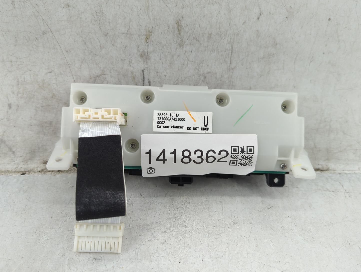 2010-2013 Infiniti G37 Climate Control Module Temperature AC/Heater Replacement P/N:28395 1UF1A Fits OEM Used Auto Parts - O