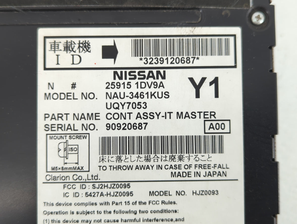 2010-2010 Infiniti M35 Am Fm Cd Player Radio Receiver - Oemusedautoparts1.com