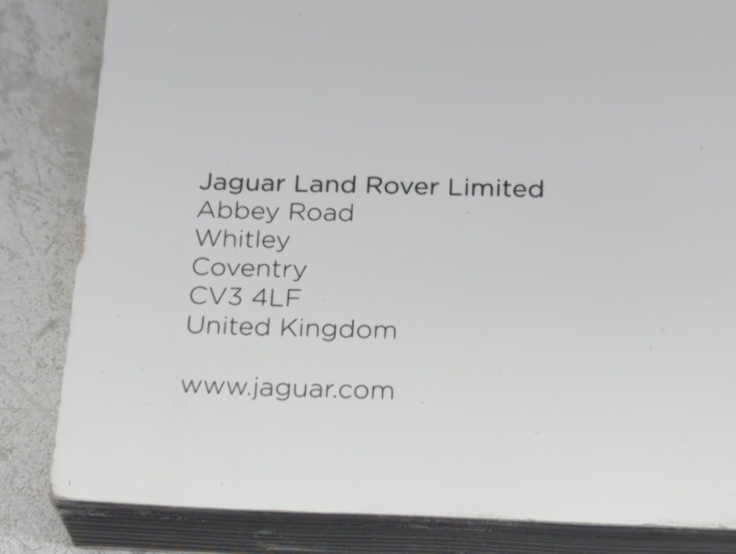 2010 Jaguar F-Pace Owners Manual Book Guide OEM Used Auto Parts - Oemusedautoparts1.com