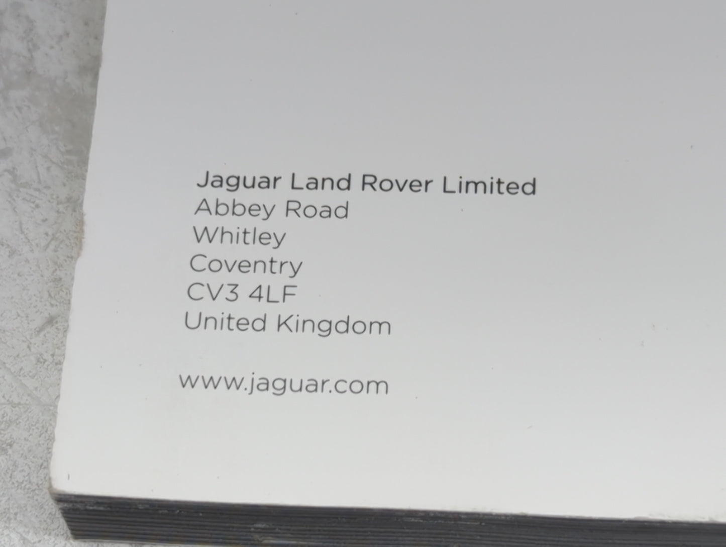 2010 Jaguar F-Pace Owners Manual Book Guide OEM Used Auto Parts - Oemusedautoparts1.com