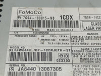 2010 Jaguar Xf Radio AM FM Cd Player Receiver Replacement P/N:7G9N-18C815-NB 7G9N-18C815-TA Fits OEM Used Auto Parts - Oemus