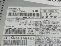 2010 Jaguar Xf Radio AM FM Cd Player Receiver Replacement P/N:7G9N-18C815-NB 7G9N-18C815-TA Fits OEM Used Auto Parts - Oemus