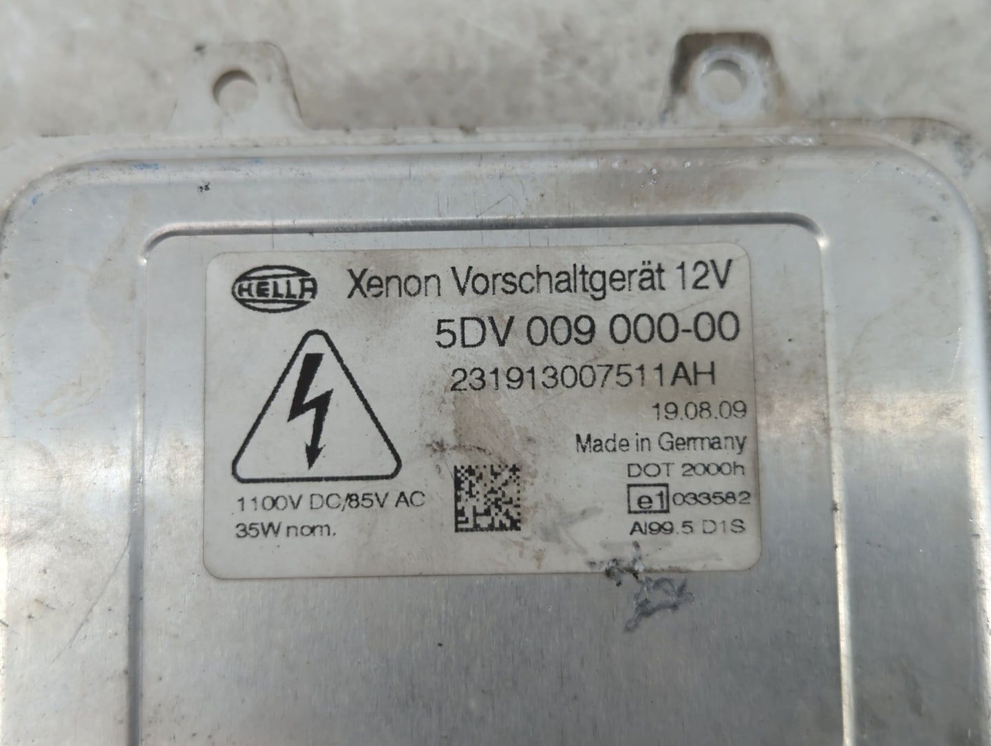 2009-2012 Jaguar Xf Headlight Ballast Head Light - Oemusedautoparts1.com