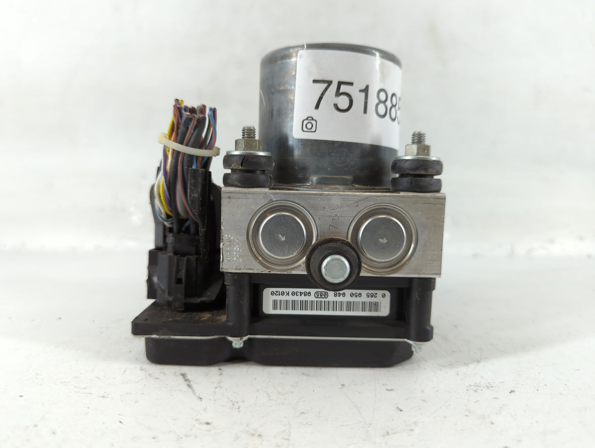 2010-2011 Jaguar Xf Anti-Lock Brake ABS Pump Module Actuator OEM P/N:0 265 230 210 Fits Fits 2010 2011 OEM Used Auto Parts -
