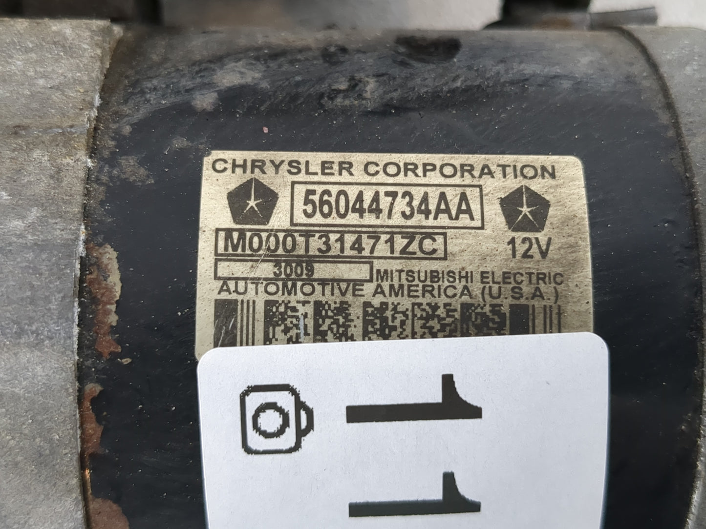 2006-2010 Jeep Commander Car Starter Motor Solenoid OEM P/N:56044734AA Fits Fits 2005 2006 2007 2008 2009 2010 OEM Used Auto