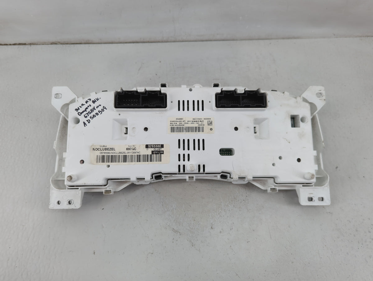 2010 Jeep Compass Instrument Cluster Speedometer Gauges P/N:05172697AC Miles:1K Fits OEM Used Auto Parts - Oemusedautoparts1