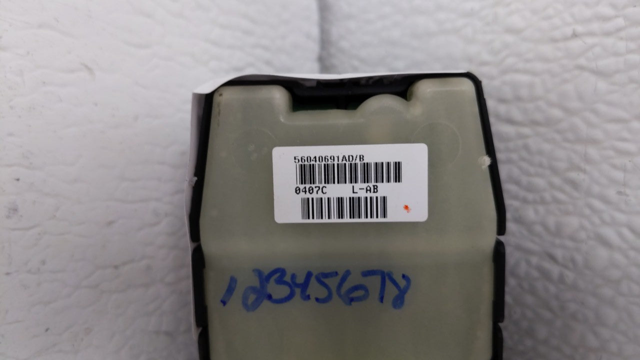 2007-2010 Jeep Compass Master Power Window Switch Replacement Driver Side Left P/N:56040691AD Fits Fits 2007 2008 2009 2010 