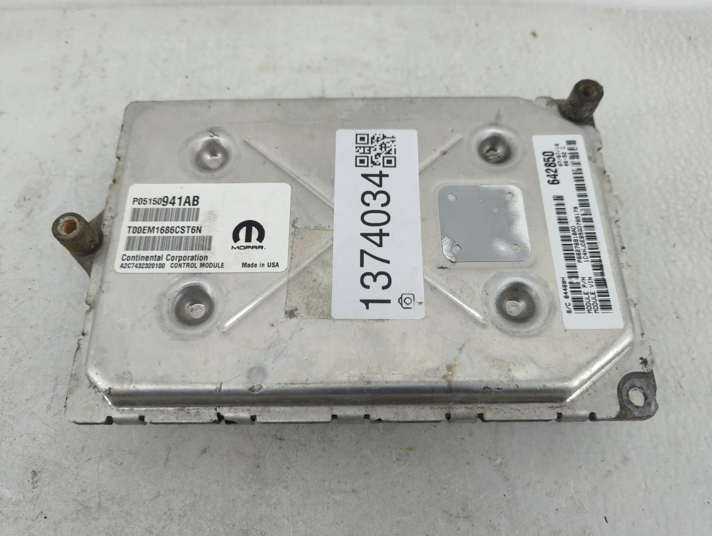 2007-2010 Jeep Compass PCM Engine Control Computer ECU ECM PCU OEM P/N:05150941AB Fits Fits 2007 2008 2009 2010 OEM Used Aut