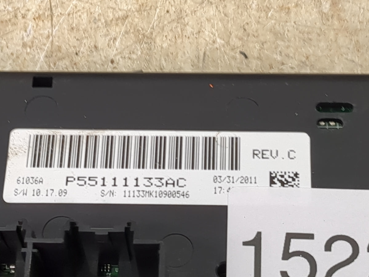 2010 Jeep Compass Climate Control Module Temperature AC/Heater Replacement P/N:P5511133AC Fits Fits 2011 2012 OEM Used Auto 