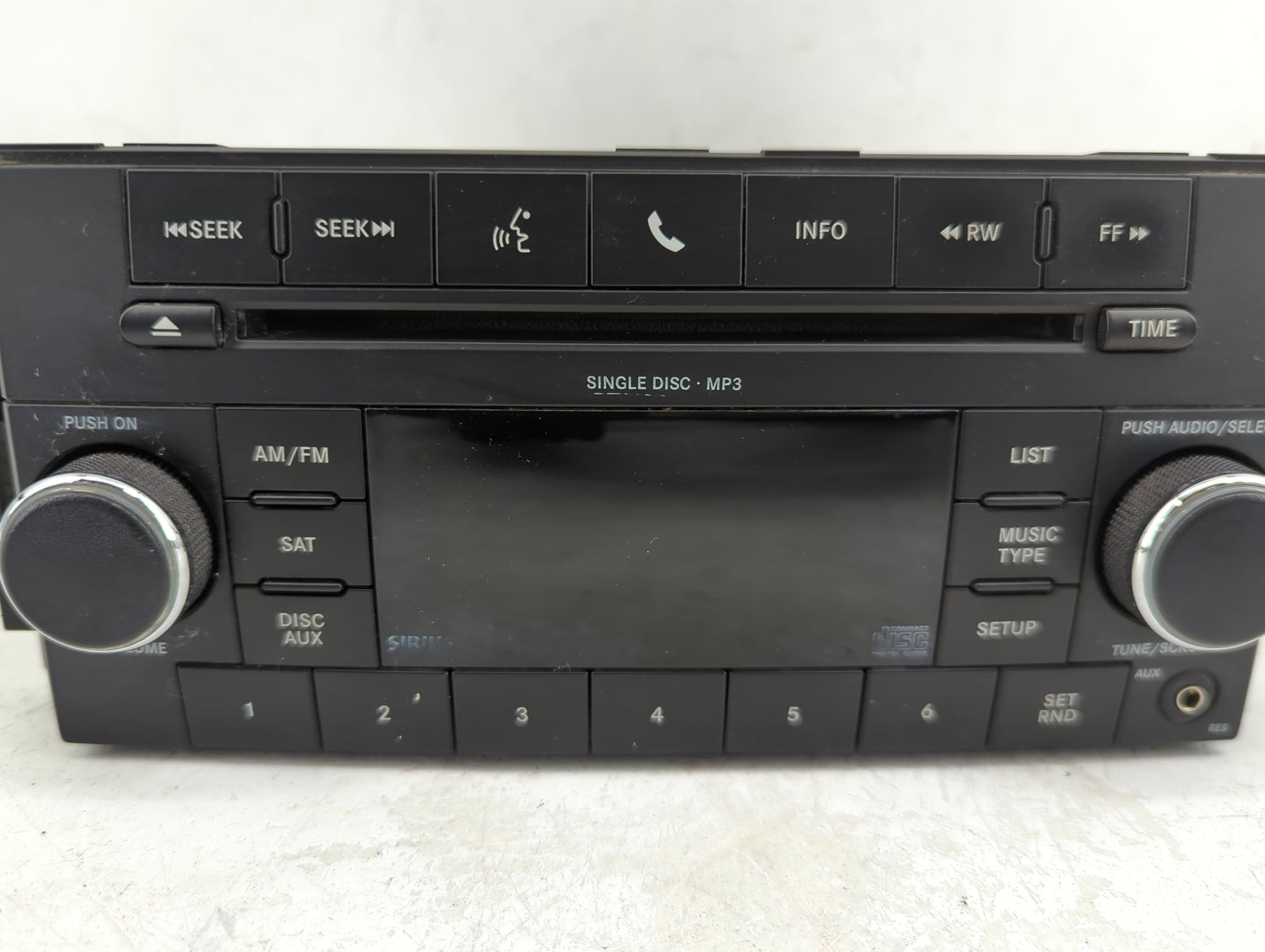 2009-2011 Jeep Liberty Radio AM FM Cd Player Receiver Replacement P/N:05091117AC Fits Fits 2008 2009 2010 2011 OEM Used Auto