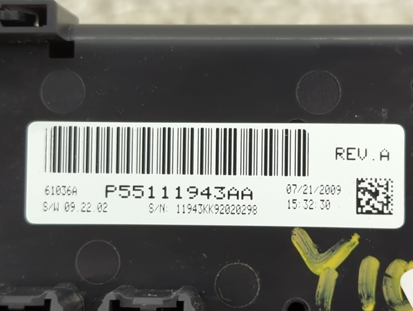 2010-2012 Jeep Liberty Climate Control Module Temperature AC/Heater Replacement P/N:P55111943AA Fits Fits 2010 2011 2012 OEM