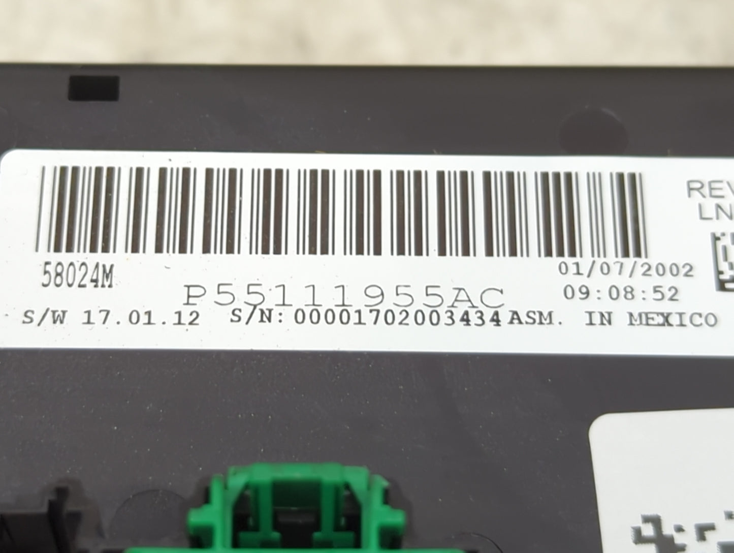 2010-2012 Jeep Liberty Climate Control Module Temperature AC/Heater Replacement P/N:P55111955AC Fits Fits 2010 2011 2012 OEM
