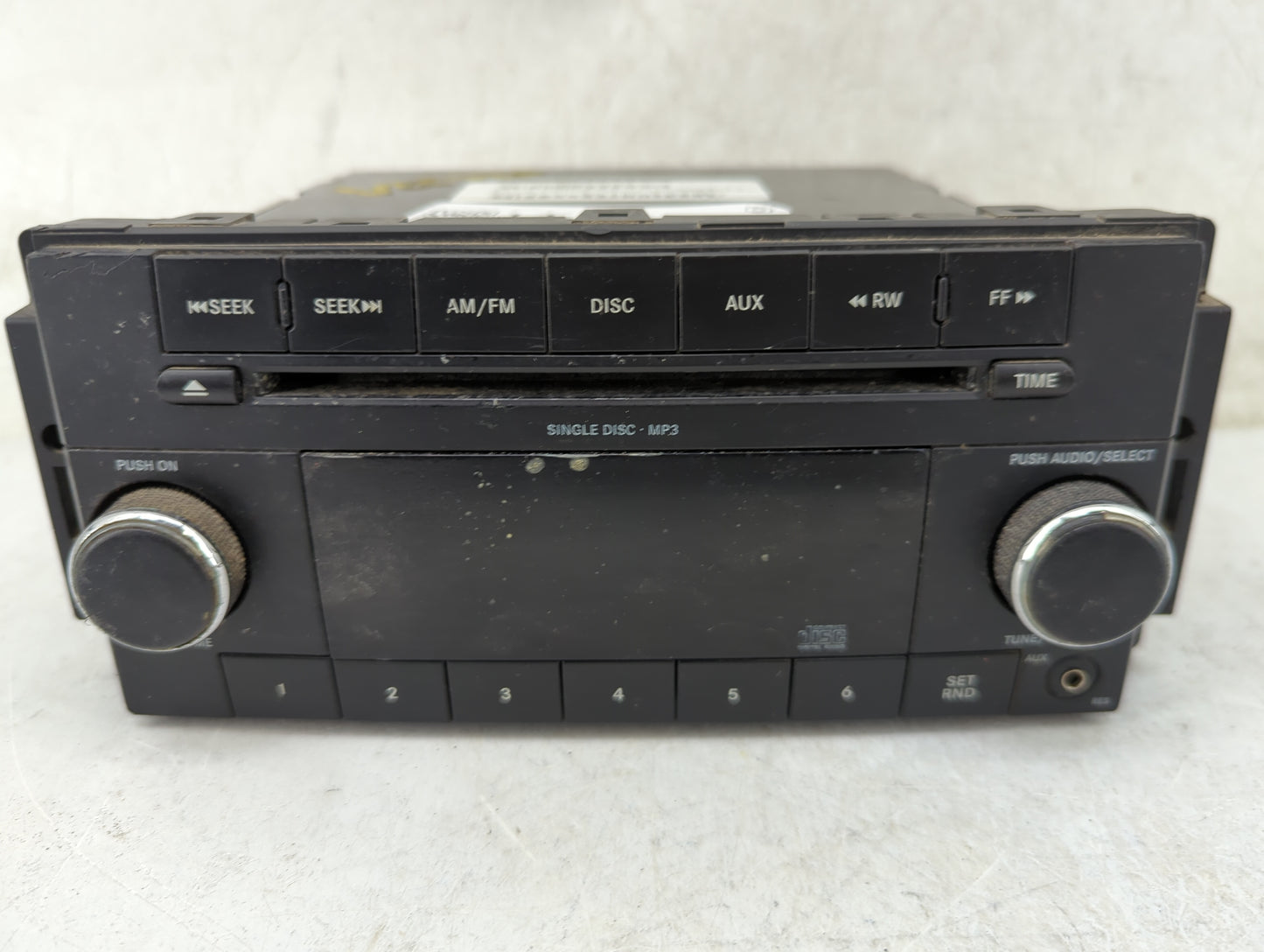 2009-2010 Jeep Patriot Radio AM FM Cd Player Receiver Replacement P/N:P05091111AC Fits Fits 2008 2009 2010 OEM Used Auto Par