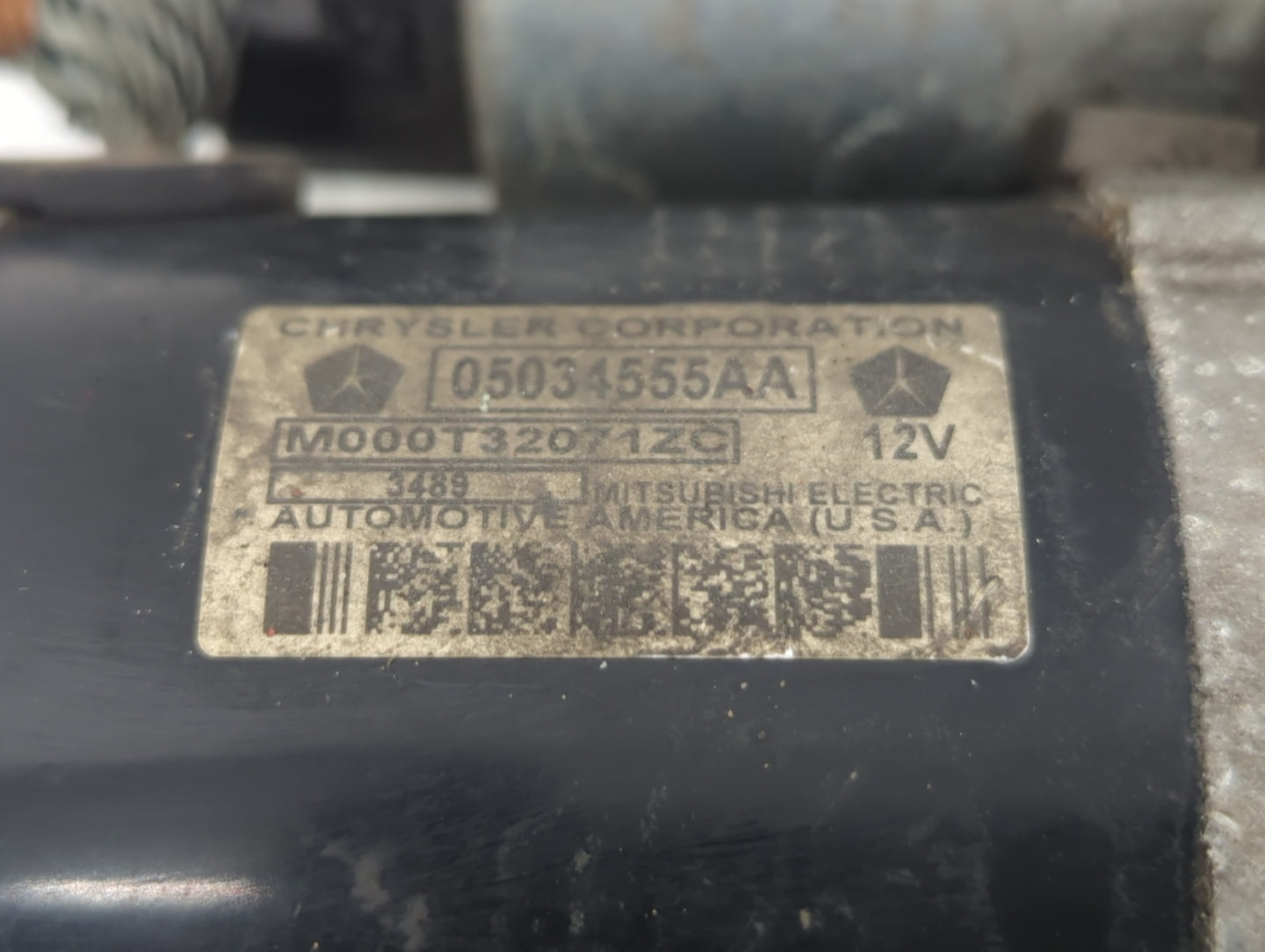 2007-2017 Jeep Patriot Car Starter Motor Solenoid OEM P/N:M000T32071ZC 05034555AA Fits OEM Used Auto Parts - Oemusedautopart