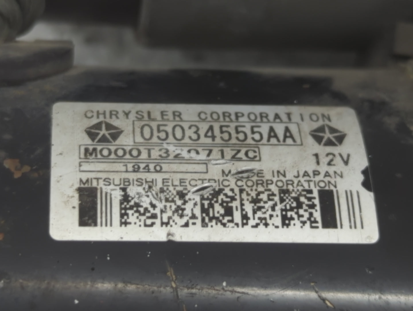 2007-2017 Jeep Patriot Car Starter Motor Solenoid OEM P/N:05034555AA Fits OEM Used Auto Parts - Oemusedautoparts1.com