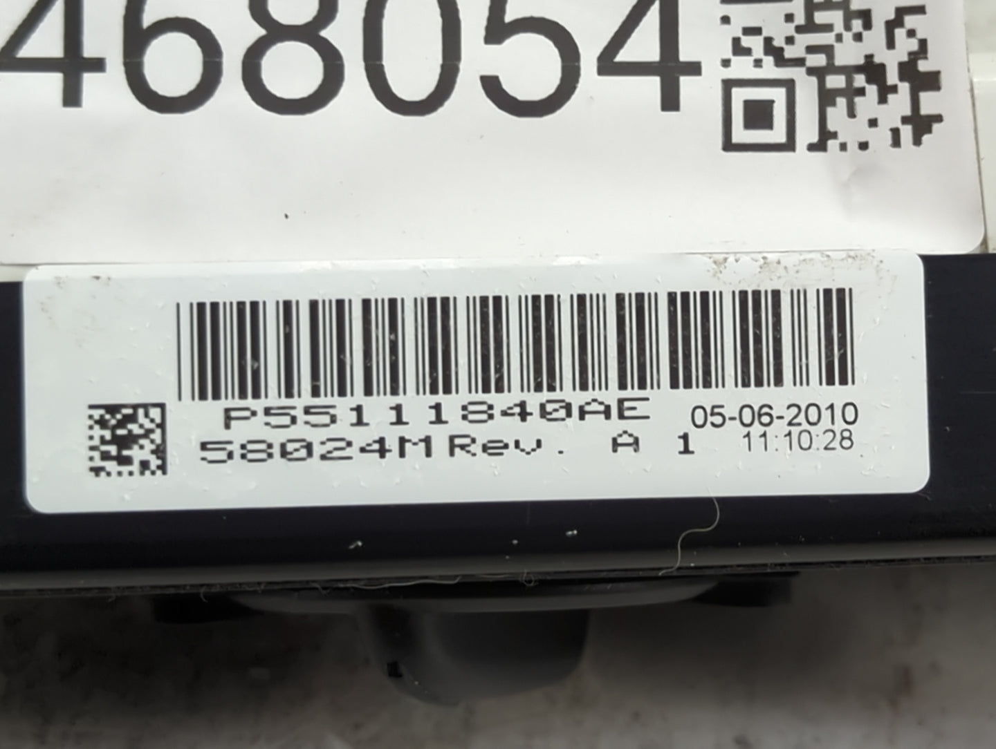 2007-2010 Jeep Wrangler Climate Control Module Temperature AC/Heater Replacement P/N:P55111840AE 58024M Fits OEM Used Auto P