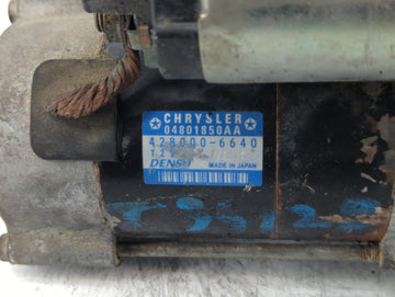 2009-2011 Jeep Wrangler Car Starter Motor Solenoid OEM P/N:428000-6640 04801850AA Fits Fits 2009 2010 2011 OEM Used Auto Parts