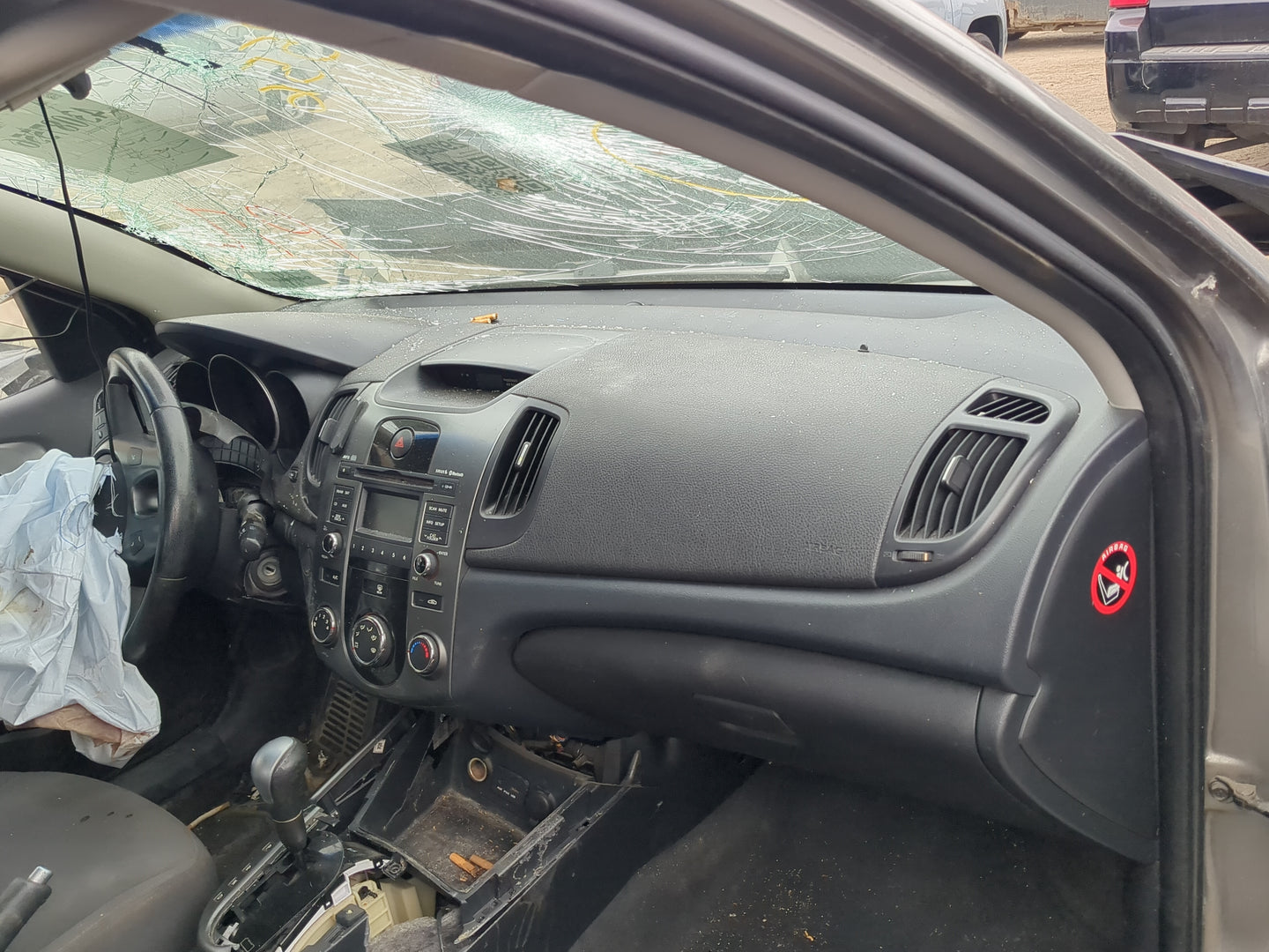 2010-2013 Kia Forte Air Bag Passenger Right Dashboard OEM Fits Fits 2010 2011 2012 2013 OEM Used Auto Parts - Oemusedautopar