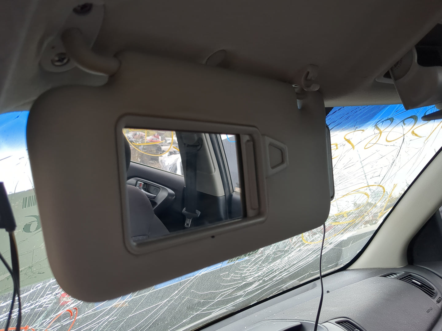 2010-2013 Kia Forte Sun Visor Shade Replacement Driver Left Mirror Fits Fits 2010 2011 2012 2013 OEM Used Auto Parts - Oemus