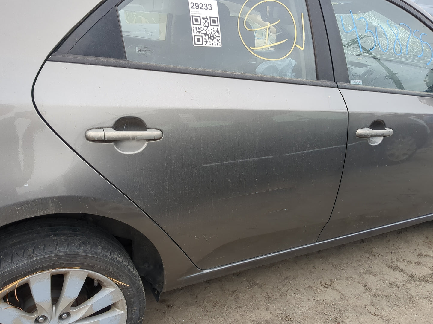 2010-2013 Kia Forte Passenger Rear Door Oem - Oemusedautoparts1.com