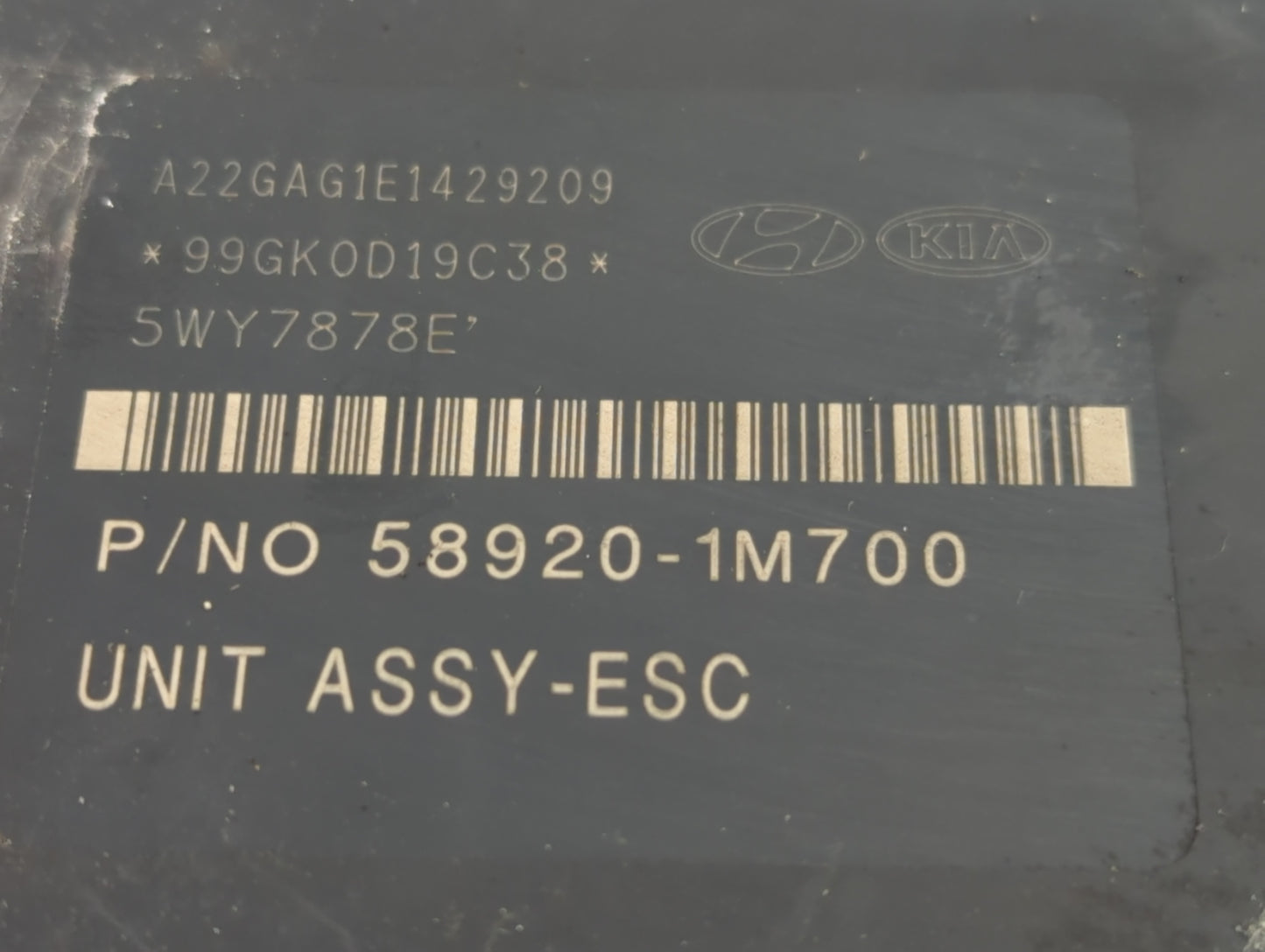 2010 Kia Forte ABS Pump Control Module Replacement P/N:58920-1M700 Fits OEM Used Auto Parts - Oemusedautoparts1.com