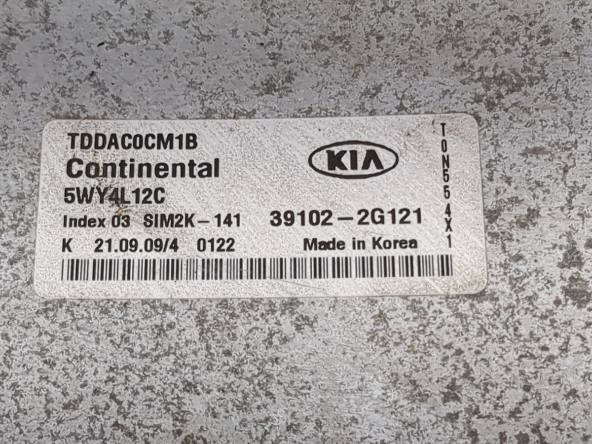 2010 Kia Forte PCM Engine Control Computer ECU ECM PCU OEM P/N:39102-2G121 Fits OEM Used Auto Parts - Oemusedautoparts1.com