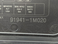 2010-2013 Kia Forte Fusebox Fuse Box Panel Relay Module P/N:91941-1M020 Fits Fits 2010 2011 2012 2013 OEM Used Auto Parts - 