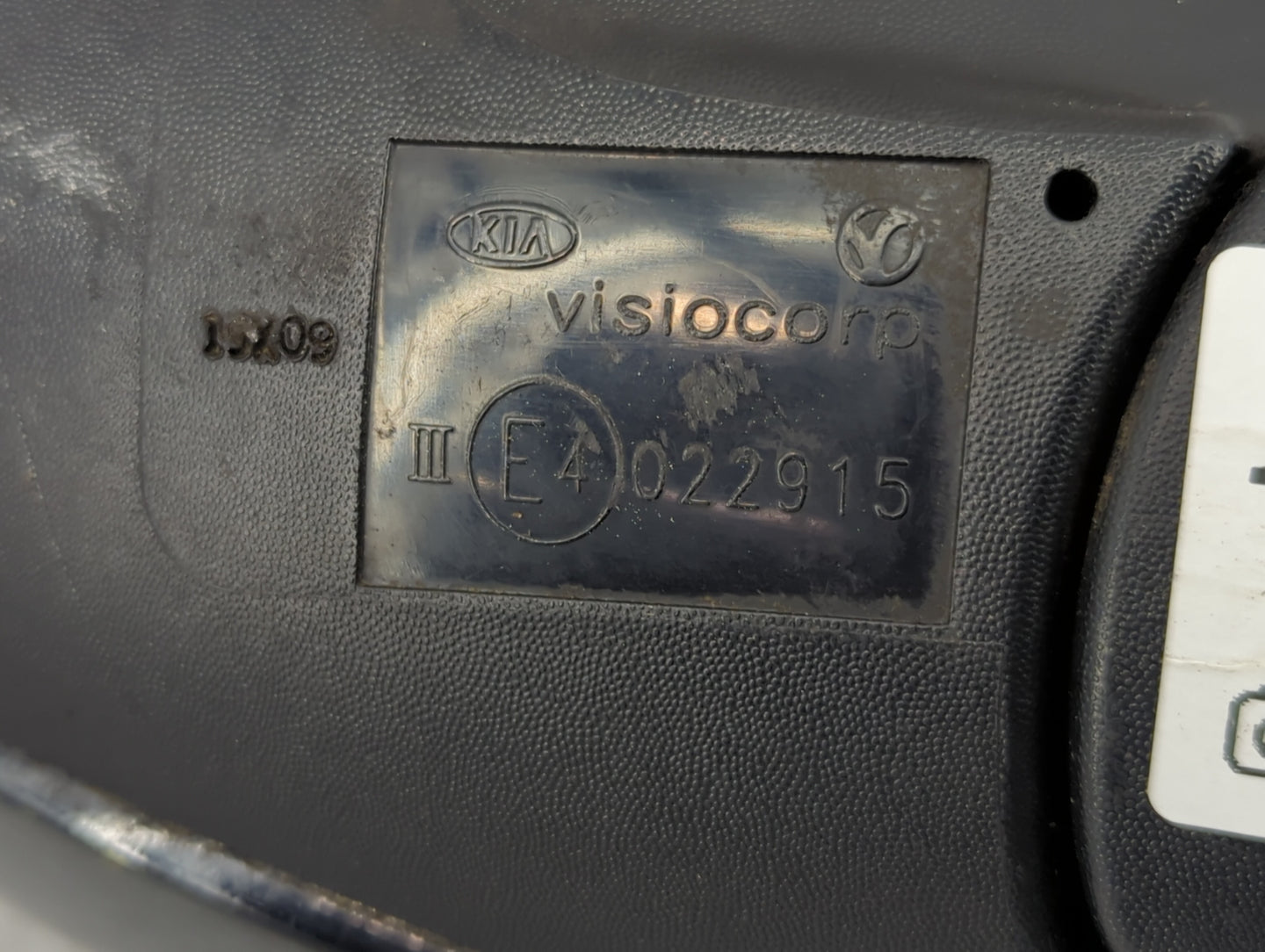 2010-2013 Kia Forte Driver Left Side View Manual Door Mirror Black - Oemusedautoparts1.com