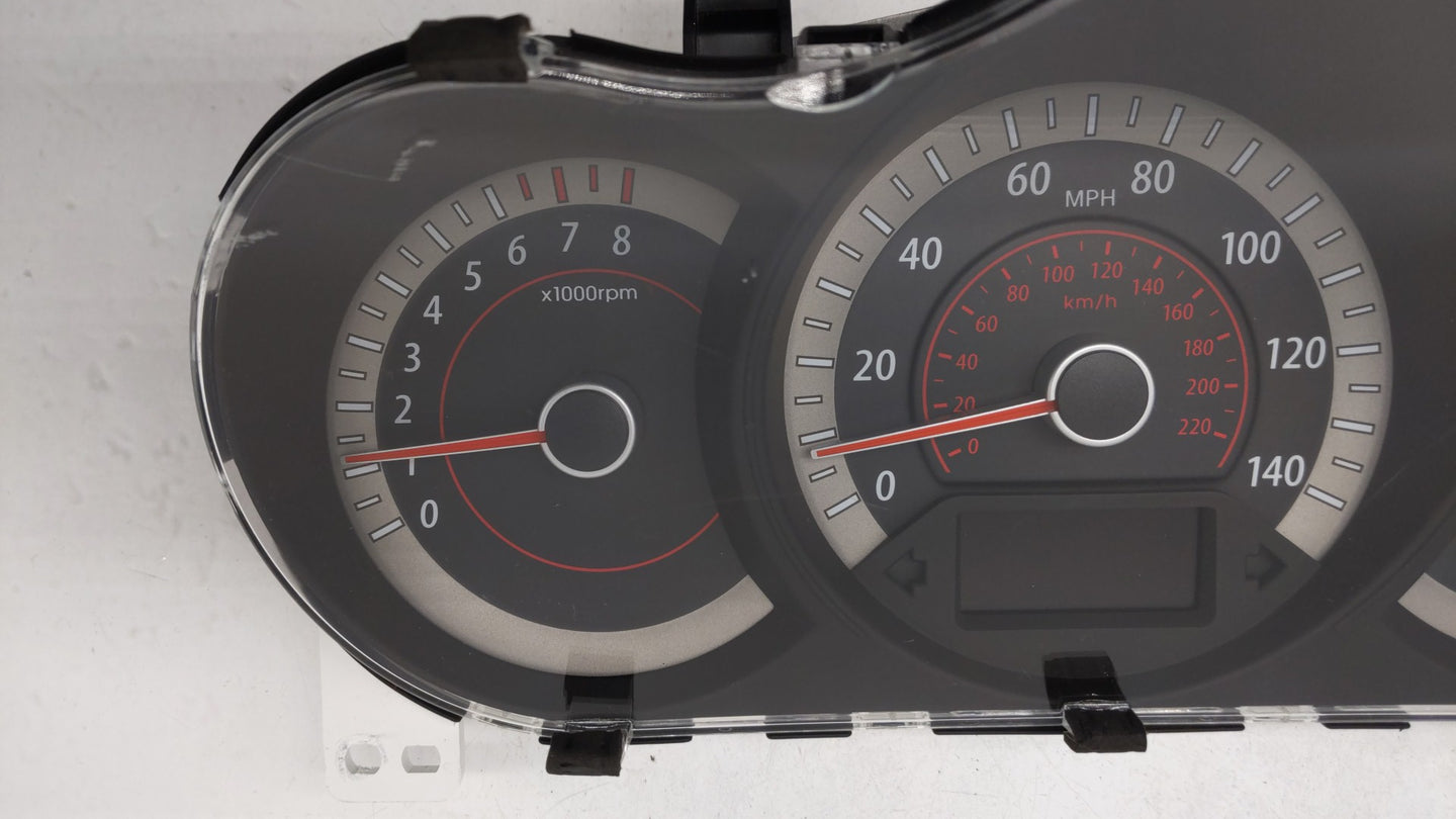 2010 Kia Forte Instrument Cluster Speedometer Gauges P/N:94001-1M021 Fits OEM Used Auto Parts - Oemusedautoparts1.com