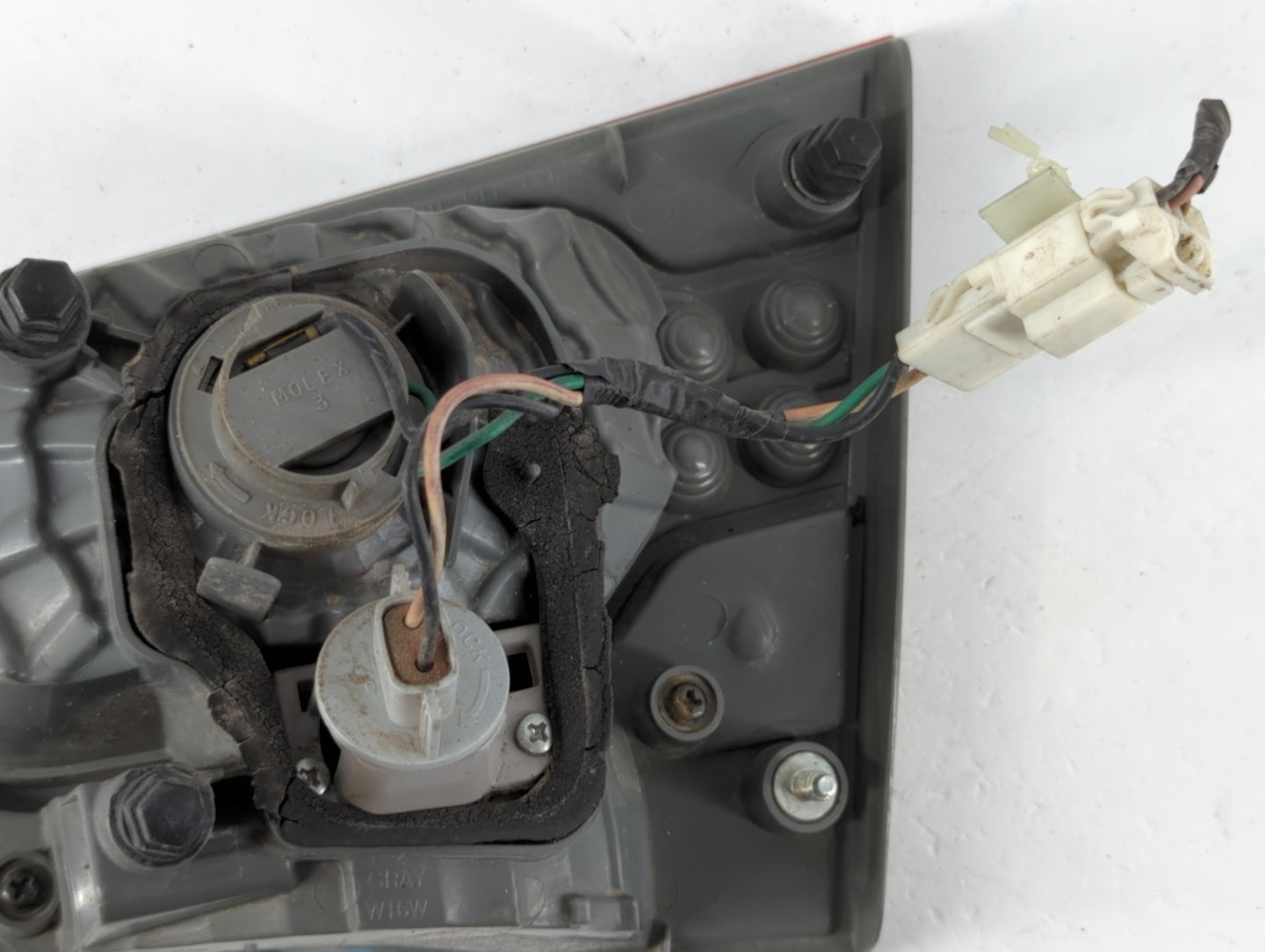 2010-2013 Kia Forte Tail Light Assembly Driver Left OEM Fits Fits 2010 2011 2012 2013 OEM Used Auto Parts - Oemusedautoparts