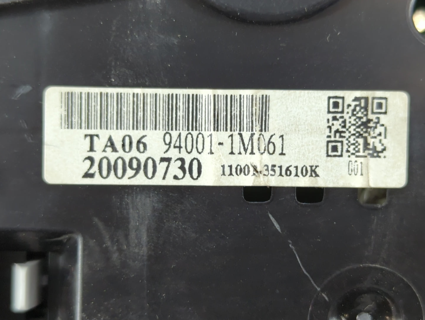 2010 Kia Forte Instrument Cluster Speedometer Gauges P/N:20090730 94--1-1M061, TA06 Fits OEM Used Auto Parts - Oemusedautopa