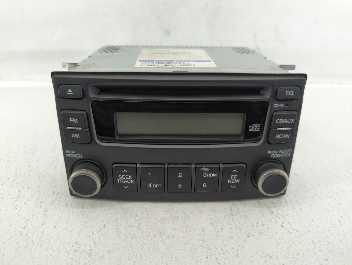 2010 Kia Optima Radio AM FM Cd Player Receiver Replacement P/N:96140-2G600T0 Fits OEM Used Auto Parts - Oemusedautoparts1.co